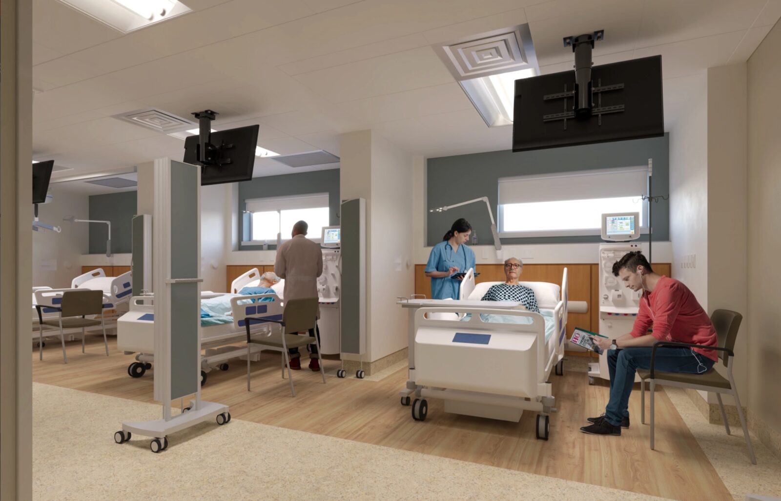 A rendering shows a renal unit project in Steinbach, Man.