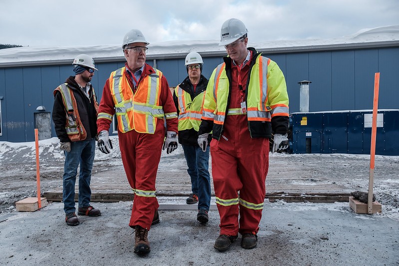 B.C. premier John Horgan tours the LNG Canada facility in Northern B.C.